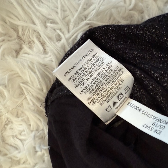 Shimmering Black Wrap Top - Picture 5 of 5